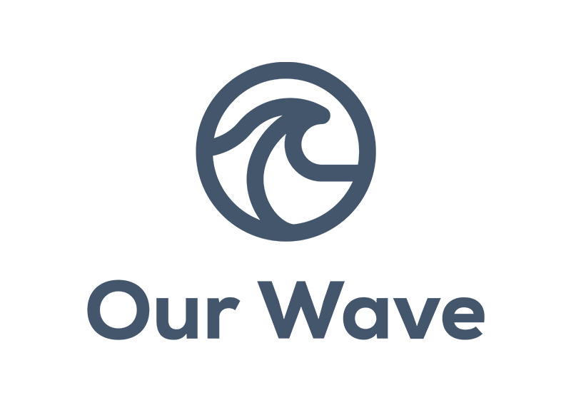 Our Wave Logotipo Azul Oscuro