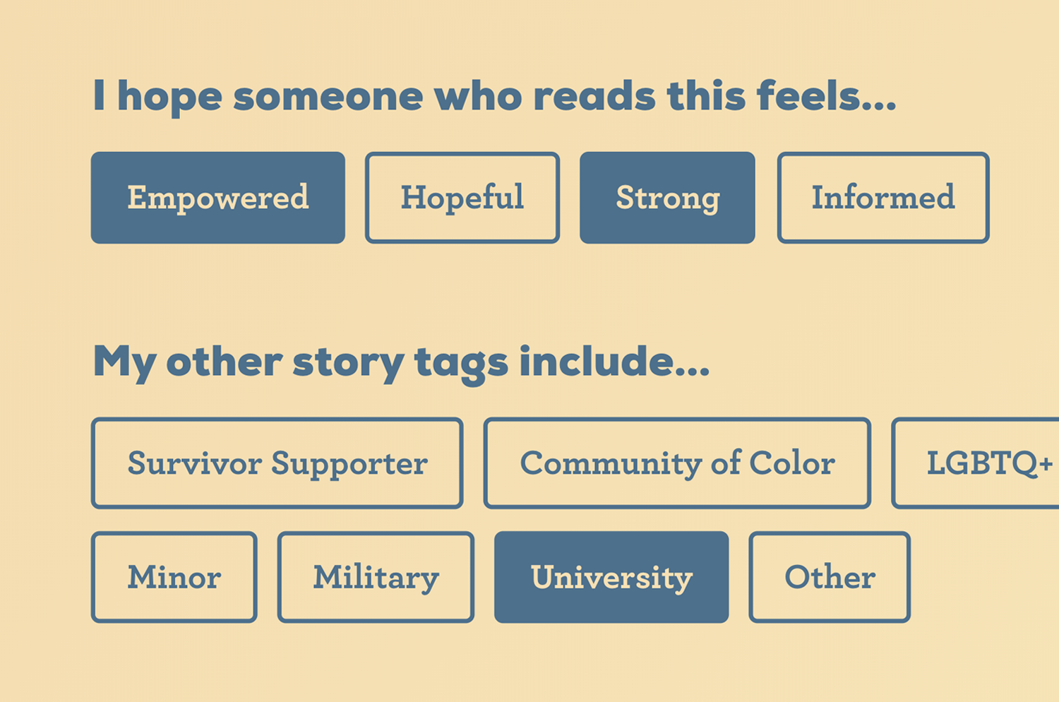 Our Wave Share Story Tags