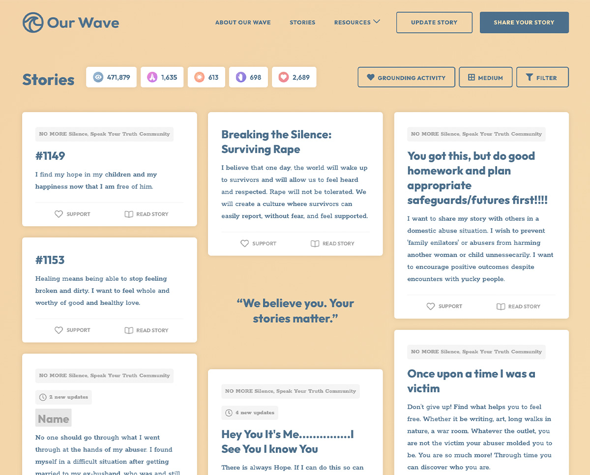 Our Wave Storytelling Platform